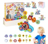 Serifik Creative Learning Building Blocks, Serifik Electric Gear Building Blocks Toy Set, Serafik Building Block - Boost Logical Thinking/Creativity, Assemble over 100 Shapes (Animals/13Pcs)