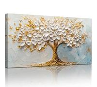 SERIMINO Tree of Life Large Wall Art, Blossom Tree Canvas Paintings, Nature Landscape Abstract Art Prints, Modern Trendy Pictures Wall Decor Living Room Bedroom, Office Art Wall Decoration 20"X40"