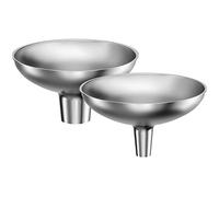 Serinar Stainless Steel Funnel, Large and Small Mouth Filling Kitchen Funnel, Liquid, Spices, Powder, Durable and Washable
