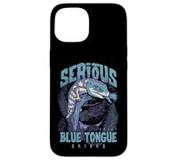 Serious About Blue Tongue Skinks Reptile Keeper Case for iPhone 15