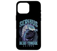 Serious About Blue Tongue Skinks Reptile Keeper Case for iPhone 16 Pro Max