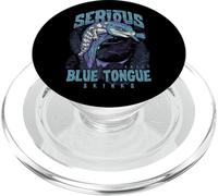 Serious About Blue Tongue Skinks Reptile Keeper PopSockets PopGrip for MagSafe