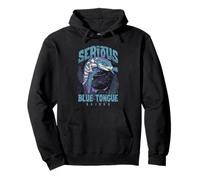 Serious About Blue Tongue Skinks Reptile Keeper Pullover Hoodie