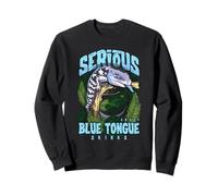 Serious About Blue Tongue Skinks Reptile Keeper Sweatshirt
