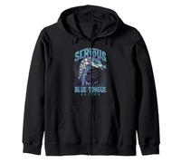 Serious About Blue Tongue Skinks Reptile Keeper Zip Hoodie