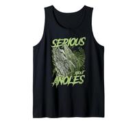 Serious About Cuban Knight Anole Reptile Keeper Tank Top