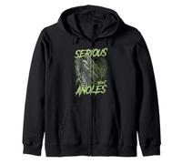 Serious About Cuban Knight Anole Reptile Keeper Zip Hoodie