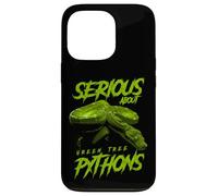 Serious About Green Tree Pythons Reptile Keeper Case for iPhone 13 Pro