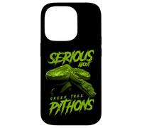 Serious About Green Tree Pythons Reptile Keeper Case for iPhone 14 Pro