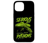 Serious About Green Tree Pythons Reptile Keeper Case for iPhone 15