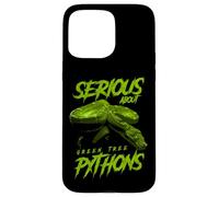 Serious About Green Tree Pythons Reptile Keeper Case for iPhone 15 Pro Max