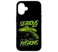 Serious About Green Tree Pythons Reptile Keeper Case for iPhone 16