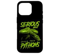 Serious About Green Tree Pythons Reptile Keeper Case for iPhone 16 Pro