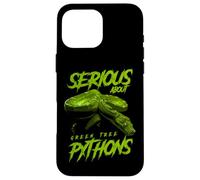 Serious About Green Tree Pythons Reptile Keeper Case for iPhone 16 Pro Max