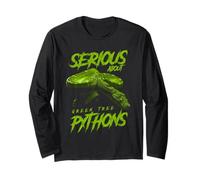 Serious About Green Tree Pythons Reptile Keeper Long Sleeve T-Shirt
