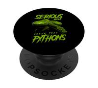 Serious About Green Tree Pythons Reptile Keeper PopSockets Adhesive PopGrip