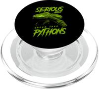 Serious About Green Tree Pythons Reptile Keeper PopSockets PopGrip for MagSafe
