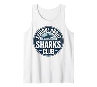 Serious About Sharks Lover Humor Tank Top