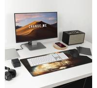 Serious and Focused Little cat Large Gaming Office Mouse Pad-Durable,Non-Slip,Eco-Friendly Desk Mat for Enhanced Comfort and Stability.