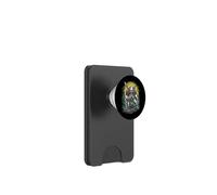 Serious armed skeleton for horror fans PopSockets PopWallet for MagSafe