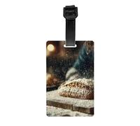 Serious Baker Luggage Tag PVC Anti-Loss Bag Tag with Compact Light Durable Identification Sign