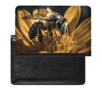Serious Bee Passport Holder & Travel Wallet Passport Cover Protector Essentials with Credit Card Slots