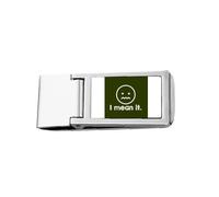 Serious Careful Result Attention Slim Money Clip Stainless Holder Pocket Wallet