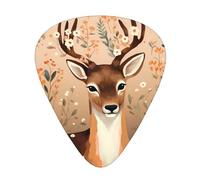 Serious deer Printed pick set - 12 pieces, thin, medium and thick guitar picks, suitable for guitar, bass, electric guitar and ukulele