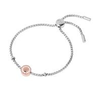 Serious Design Bracelet Evia Stainless Steel A559 WH Zirconia Red Gold Plated