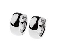 Serious Design Hoop Earrings Evia E638 Polished 12 mm Stainless Steel