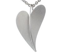 Serious Design Pendant AN211 Heart made of Solid Stainless Steel 58 mm Matte