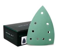 Serious Grit - 100x150mm 9-Hole P180 Grit Hook & Loop Sanding Sheets - Fits Festool DTS 400 & Mirka DEOS Delta - 50 Pack Box