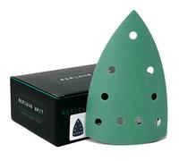 Serious Grit - 100x150mm 9-Hole P320 Grit Hook & Loop Sanding Sheets - Fits Festool DTS 400 & Mirka DEOS Delta - 50 Pack Box