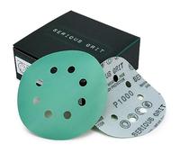 Serious Grit - 125mm 8-Hole P1000 Grit Sanding Discs - 50 Pack Box