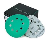 Serious Grit - 125mm 8-Hole P600 Grit Sanding Discs - 50 Pack Box