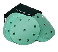 Serious Grit - 125mm 9-Hole Assorted Grit Sanding Discs - P320, P400, P600, P800, P1000 (10 Each) - Fits Festool Sanders - 50 Pack Box