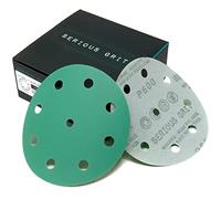 Serious Grit - 125mm 9-Hole P600 Grit Sanding Discs - 50 Pack Box | Fits Festool ETS / RO 125 Sanders - Heavy-Duty Hook & Loop Wet/Dry Film Sandpaper For Wood, Auto Body, Paint, Metal, & More