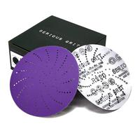 Serious Grit - 125mm P220 Grit Ceramic Multi-Hole Sanding Discs - 50 Pack
