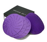 Serious Grit - 125mm P80-P220 Ceramic Multi-Hole Sanding Discs - 50 Pack