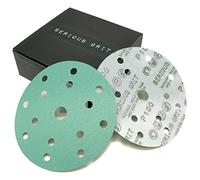 Serious Grit - 150mm 15-Hole P100 Grit Sanding Discs - 50 Pack Box | Fits Mirka, Bosch, SurfPrep, 3M, Makita & More - Heavy-Duty Hook & Loop Wet/Dry Film Sandpaper for Wood, Auto Body & Paint