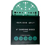 Serious Grit - 150mm 49-Hole Assorted Grit Sanding Discs - P80, P120, P150, P180, P220 (2 Each) - Fits Festool Sanders - 10 Pack Box