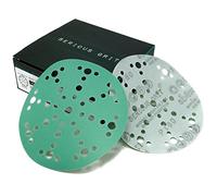 Serious Grit - 150mm 49-Hole P180 Grit Sanding Discs - Hook & Loop Sandpaper - Fits Festool ETS/ROTEX 150 Sanders - 50 Pack Box