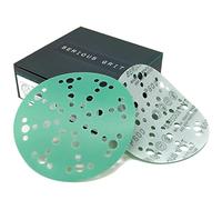 Serious Grit - 150mm 49-Hole P600 Grit Sanding Discs - 50 Pack Box | Fits Festool ETS / RO 150 Sanders - Heavy-Duty Hook & Loop Wet/Dry Film Sandpaper For Wood, Auto Body, Paint, Metal, & More