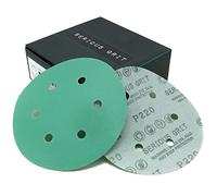 Serious Grit - 150mm 6-Hole P220 Grit Sanding Discs - 50 Pack Box