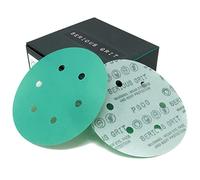 Serious Grit - 150mm 6-Hole P800 Grit Sanding Discs - Hook & Loop Sandpaper - Fits 6" Random Orbital Sanders - 50 Pack Box