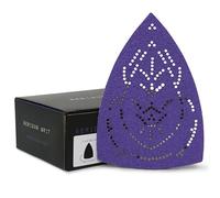 Serious Grit - 4" x 6" Delta (100mm x 150mm) 40 Grit Sanding Sheets - Ceramic Grain - Universal Multi-Hole Design Fits Festool & Mirka 4x6 Delta Sanders - Heavy-Duty Hook & Loop Film-Backed - 25 Pack