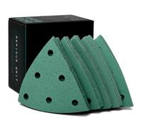 Serious Grit - 93mm 6-Hole Assorted Grit Sanding Discs - P80, P120, P150, P180, P220 (10 Each) - Fits Festool RO90 Delta - 50 Pack Box