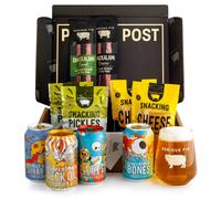 Serious Pig + Beavertown Craft Beer and Snacks Gift Box with Glassware and Tasting Notes (11 Pack)