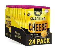 SERIOUS PIG - Crunchy Snacking Cheese Snacks, Keto Friendly, High Protein, Low Carb, Gluten Free, Vegetarian, Pub Snacks, Made from 100% Real Italian Cheese (Caramelised Onion) (24 x 24g)