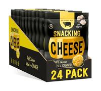 SERIOUS PIG - Crunchy Snacking Cheese Snacks, Keto Friendly, High Protein, Low Carb, Gluten Free, Vegetarian, Pub Snacks, Made from 100% Real Italian Cheese (Truffle) (24 x 24g)